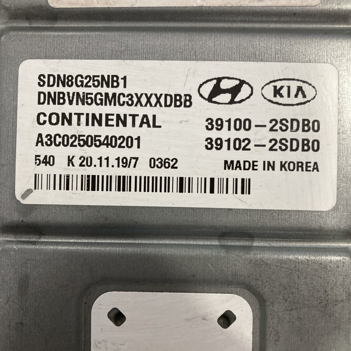 2020-2021 Hyundai Sonata ECU/ECM 39100-2SDB0