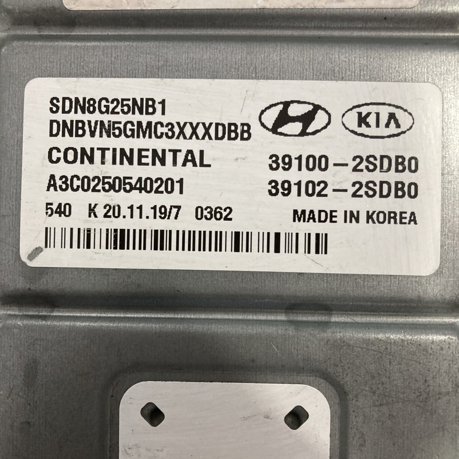 2020-2021 Hyundai Sonata ECU/ECM 39100-2SDB0