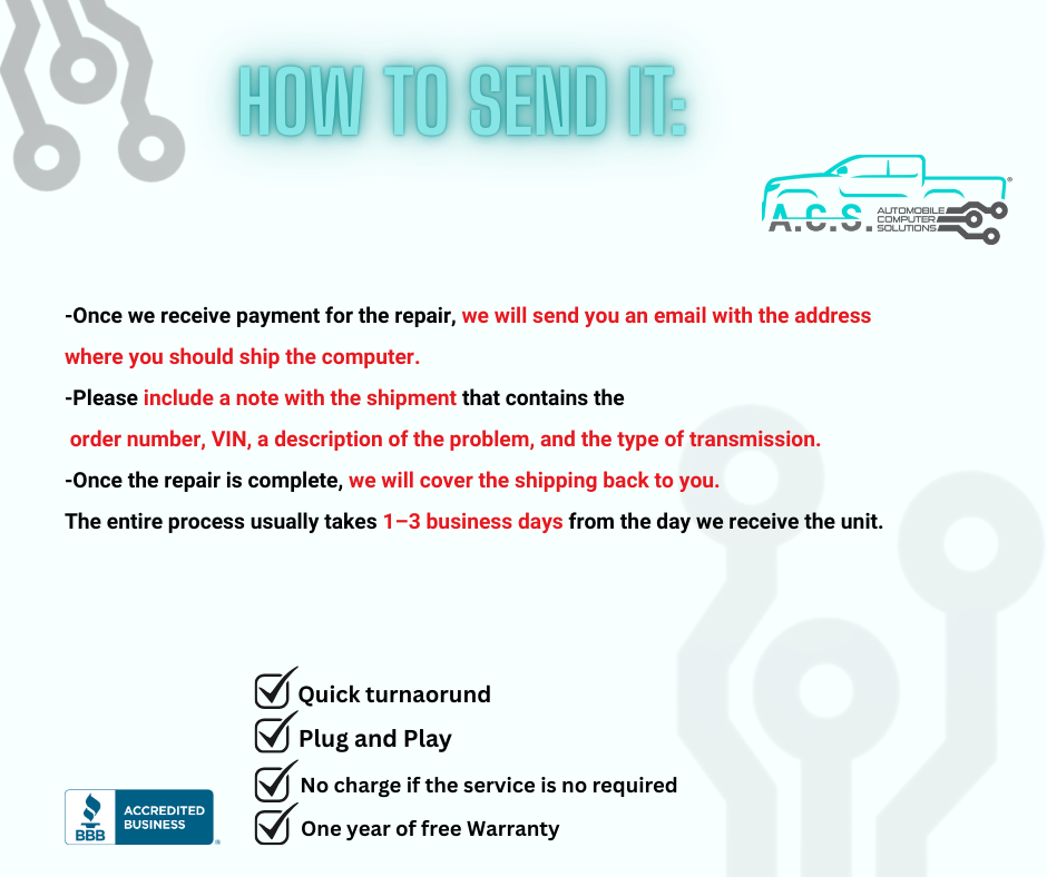 Ford FICM 48v Repair Ford 6.0L FICM Repair Ford FICM Repair & Return