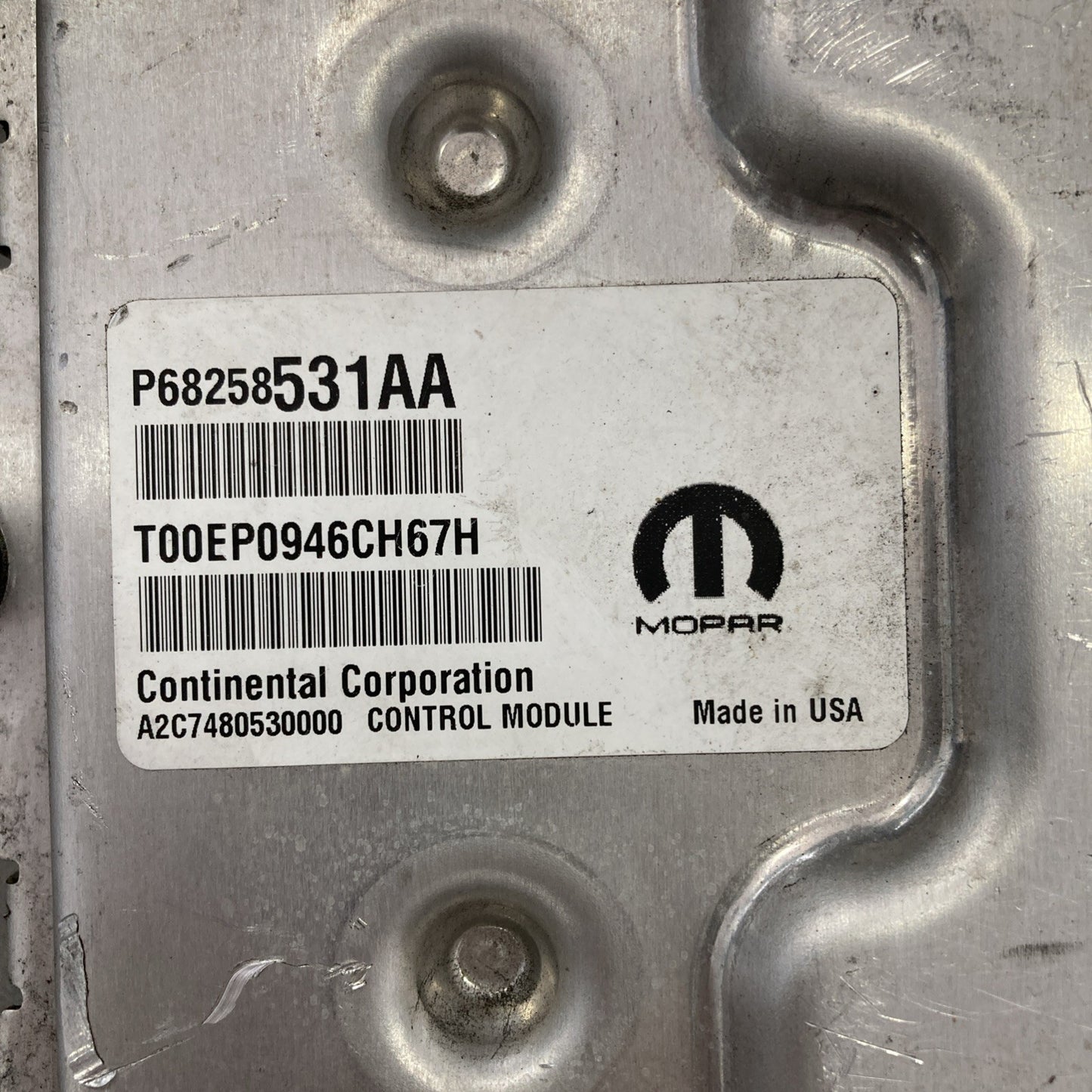 2016-2017 Jeep Cherokee ECU/ECM P68258531AA