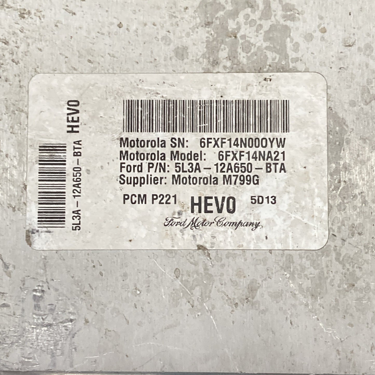 2005 Ford Truck ECU/ECM 5L3A-12A650-BTA