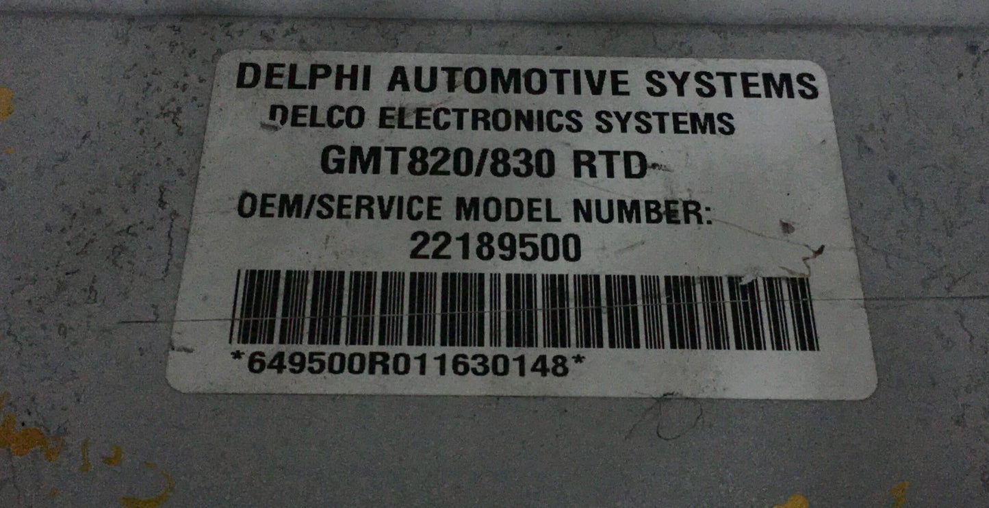 2002 Cadillac Escalade Chasis ECM 22189500