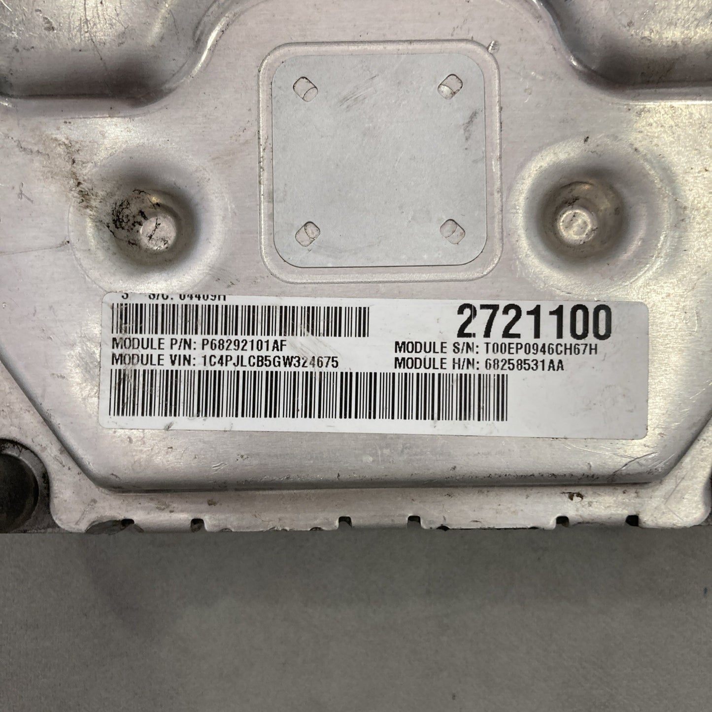 2016-2017 Jeep Cherokee ECU/ECM P68258531AA