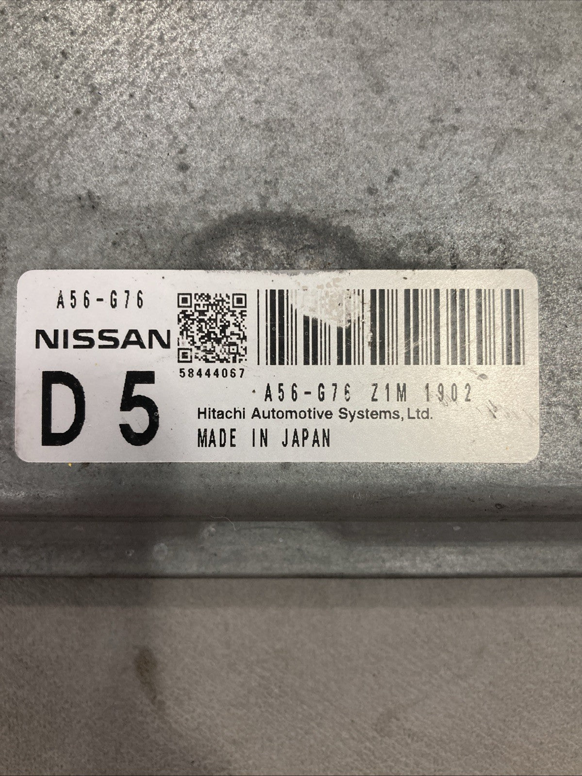 2012-2013 NISSAN MAXIMA ECU/ECM A56-G76 Z1M 1902