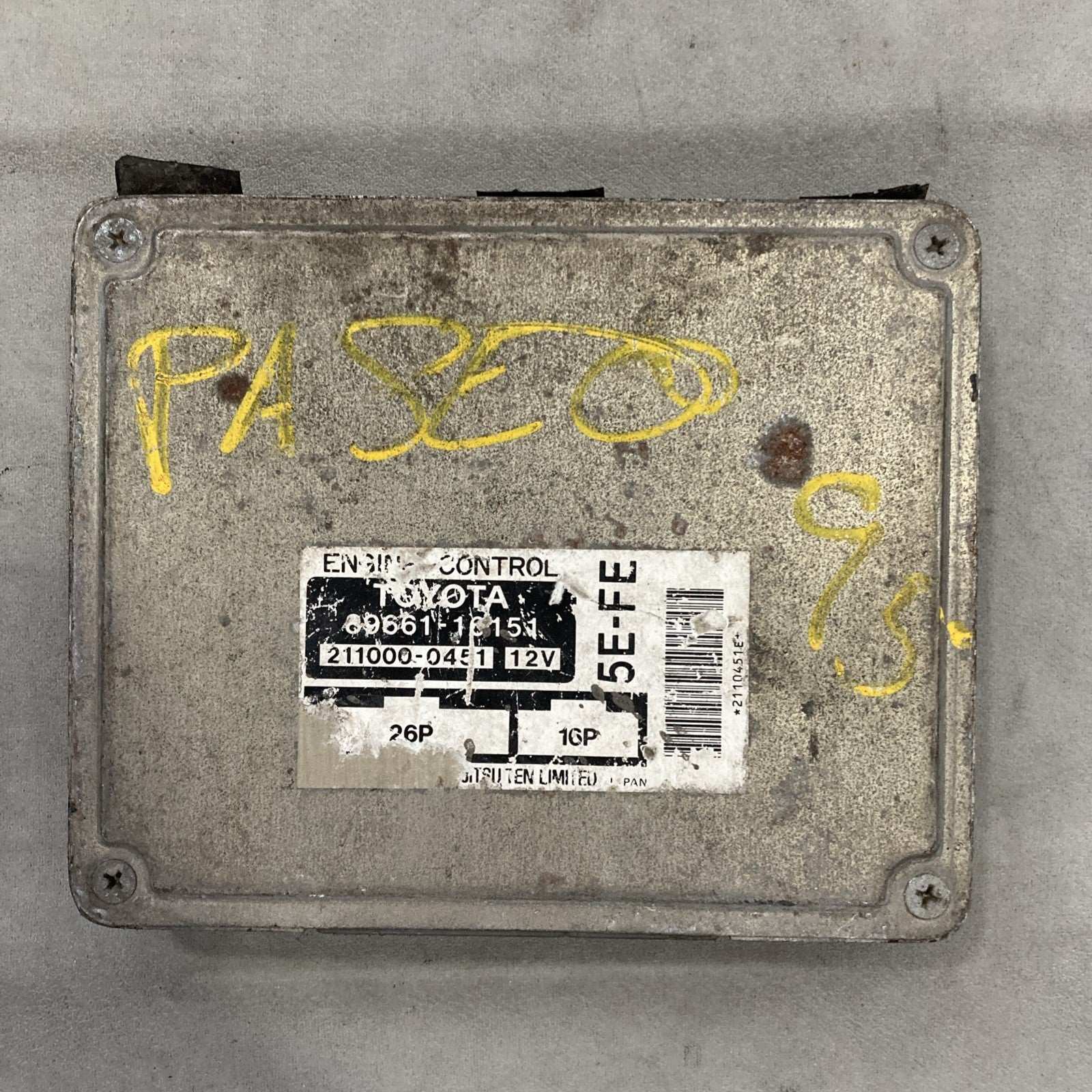 1995 Toyota Paseo ECU/ECM  89661-16151
