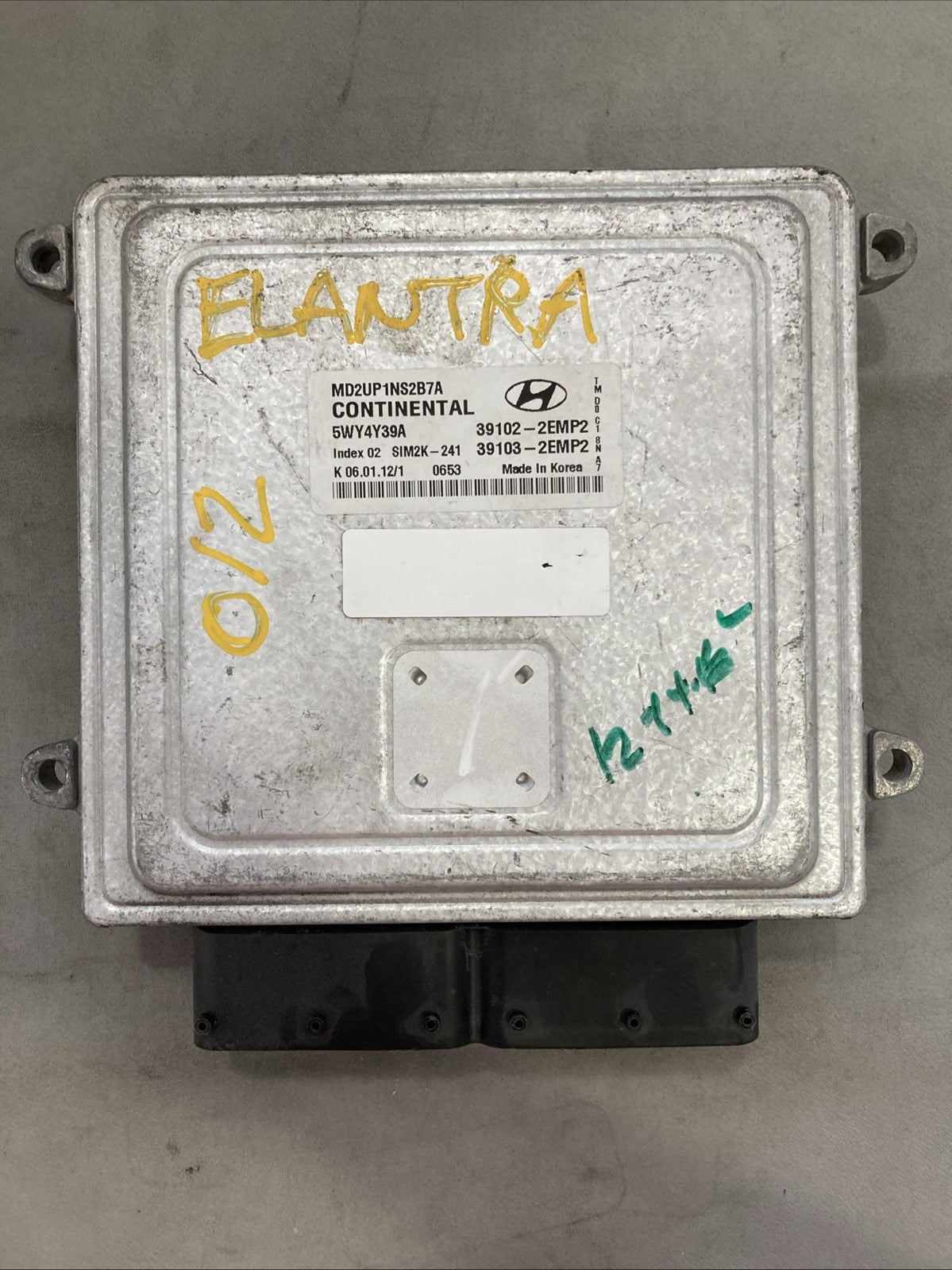 2011-2013 Hyundai Eelantra ECU/ECM 39102-2EMP2