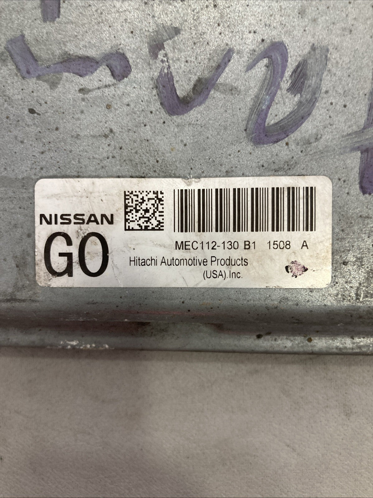 2011-2013 Nissan Altima ECU/ECM MEC112-130 B1