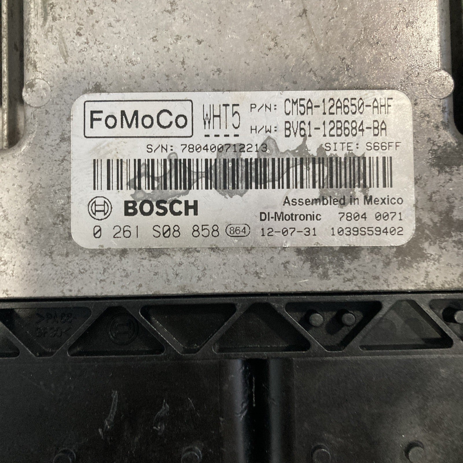 2012-2013 Ford Focus 2.0L ECU/ECM CM5A-12A650-AHF