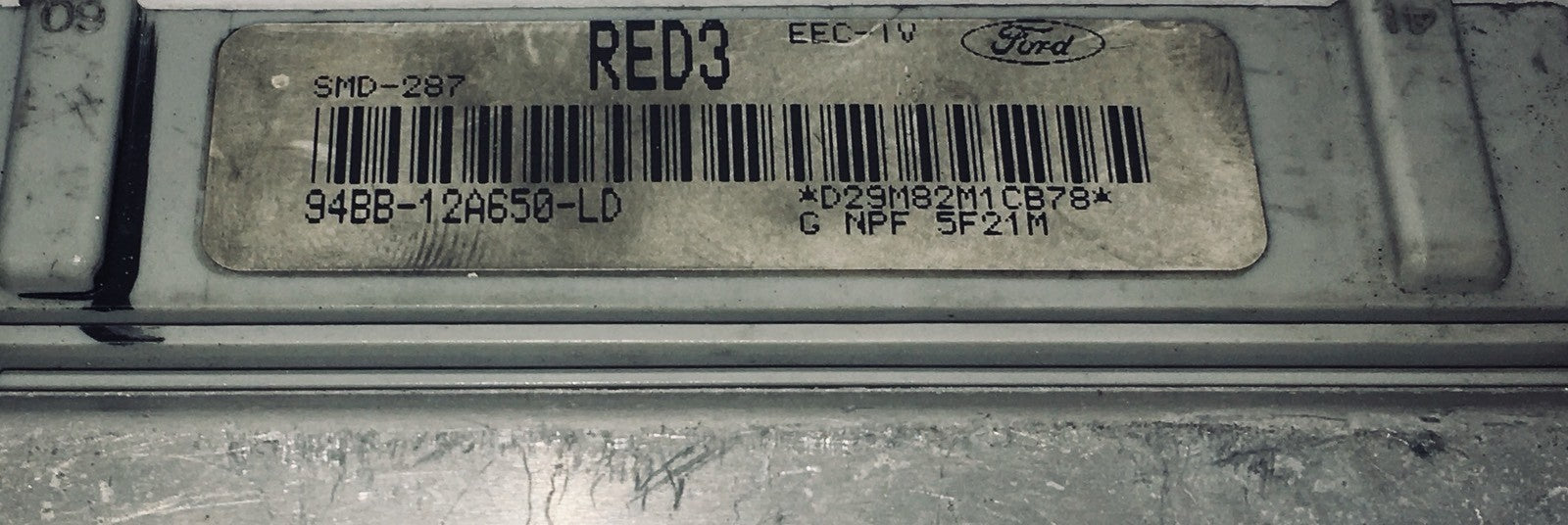 1995 Ford Contour Mystique ECU 94BB-12A650-LD