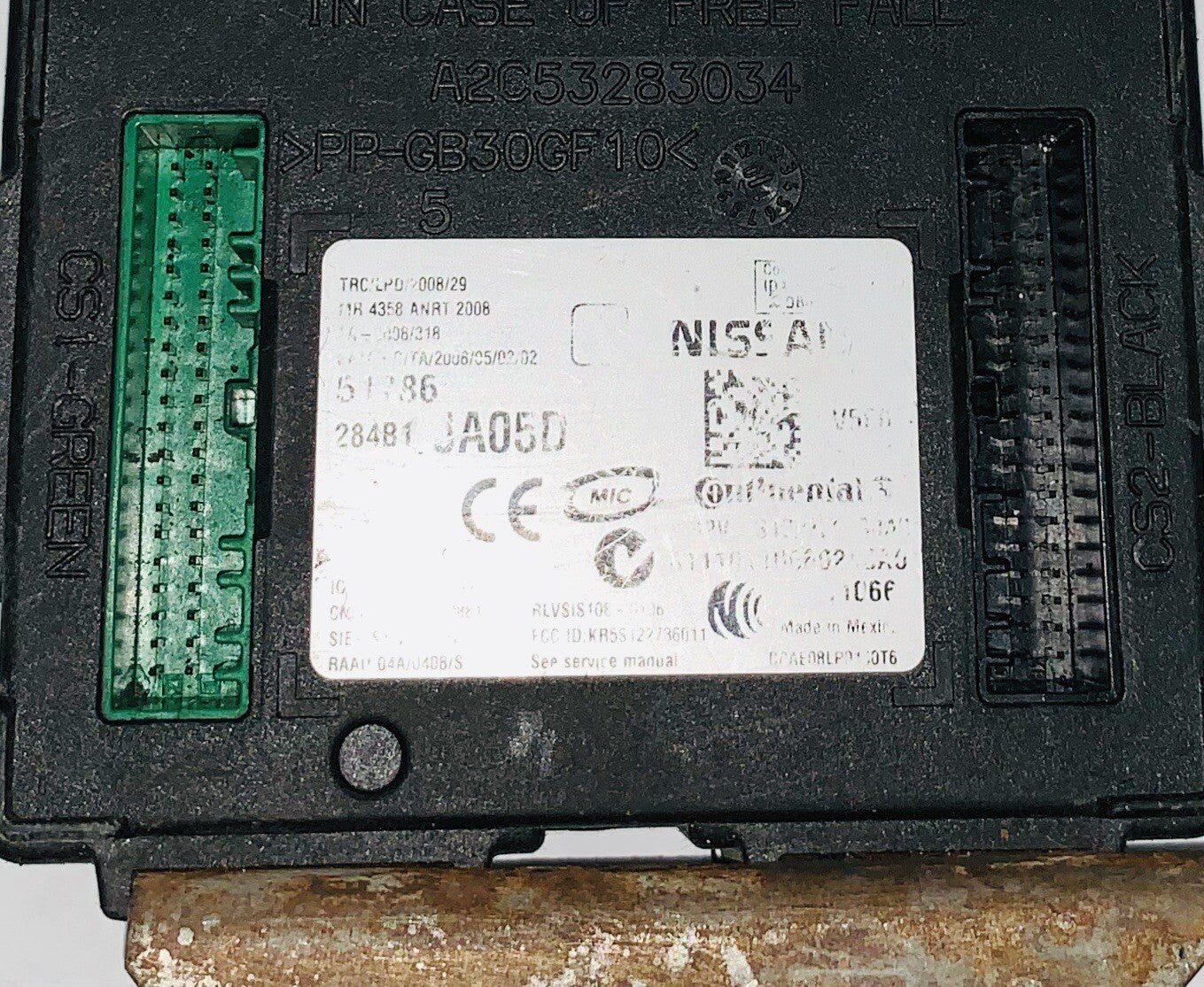 2011-2013 Nissan Altima Body Control Module 284B1 JA05D