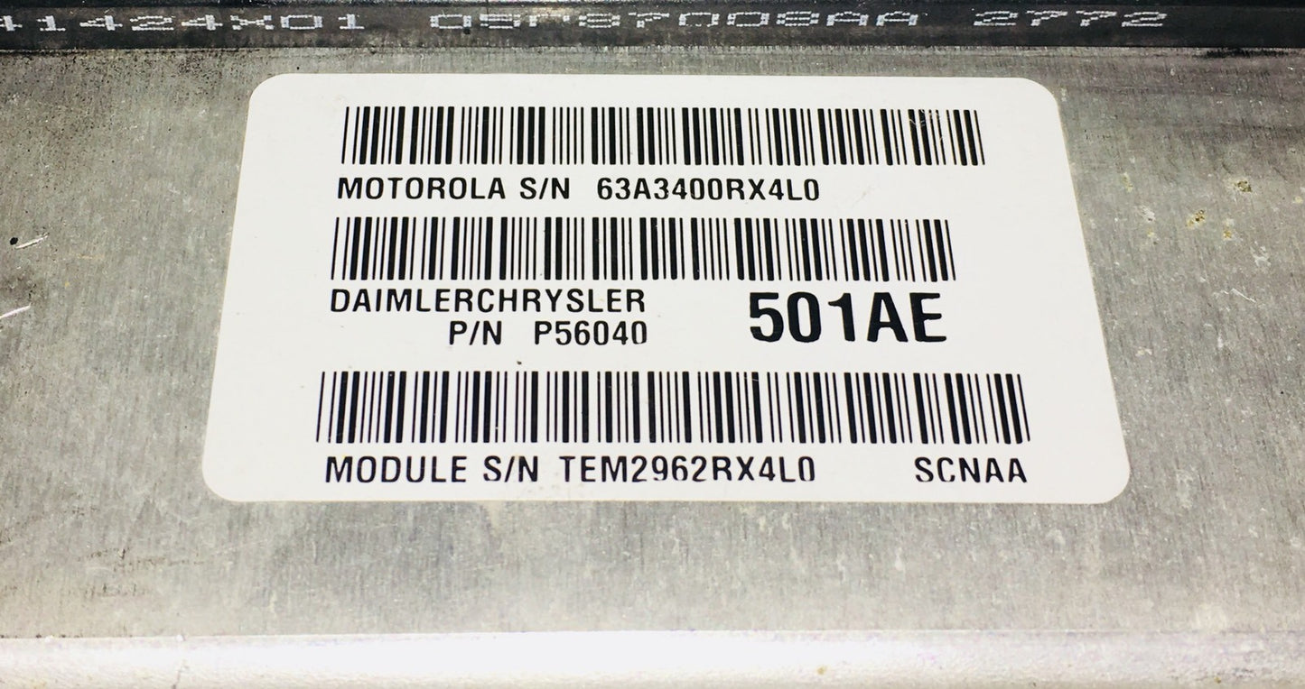 2003 Dodge Durango 4.7L ECU P56040501AE
