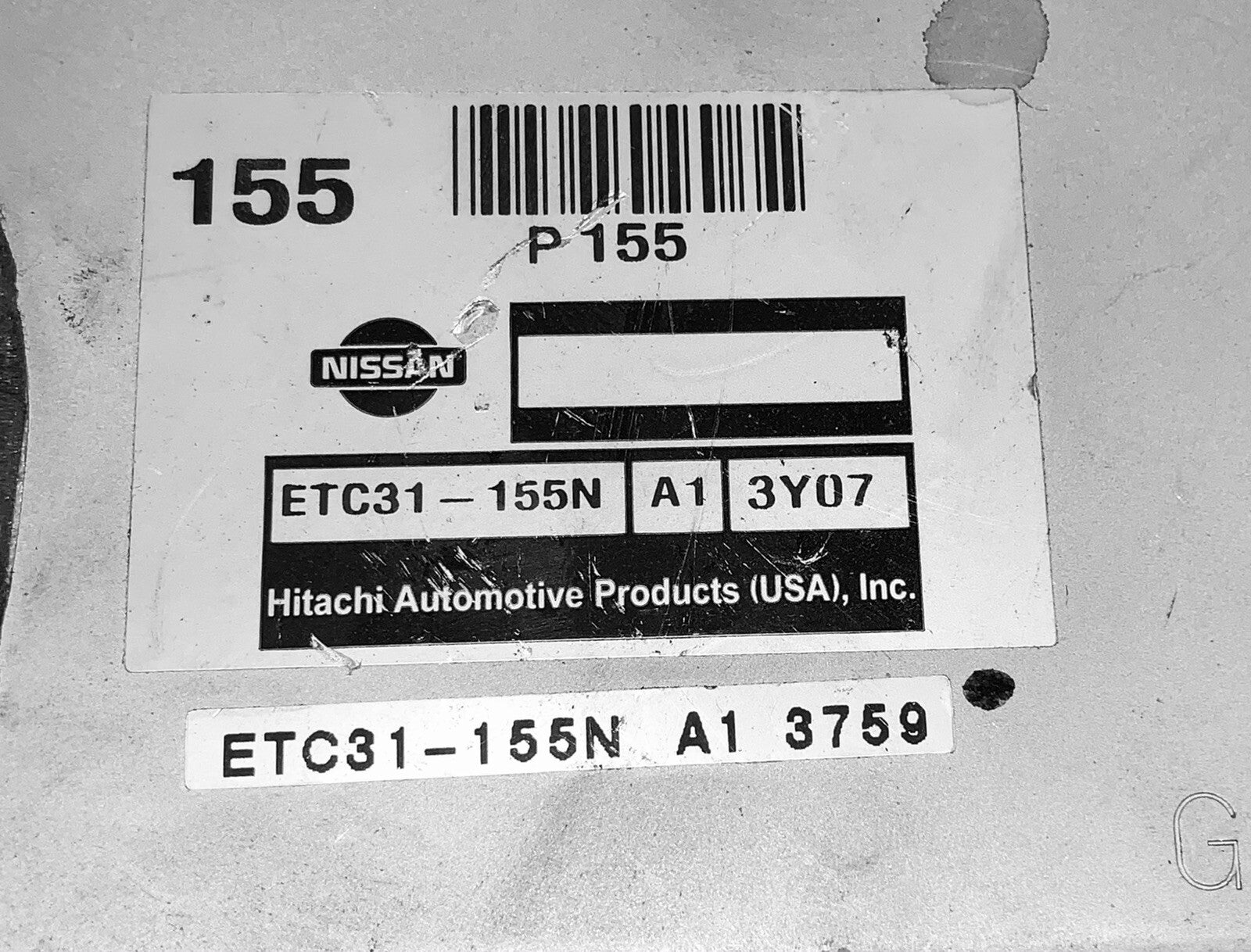 2003 2004 Nissan Altima TCU ETC31-155N A1