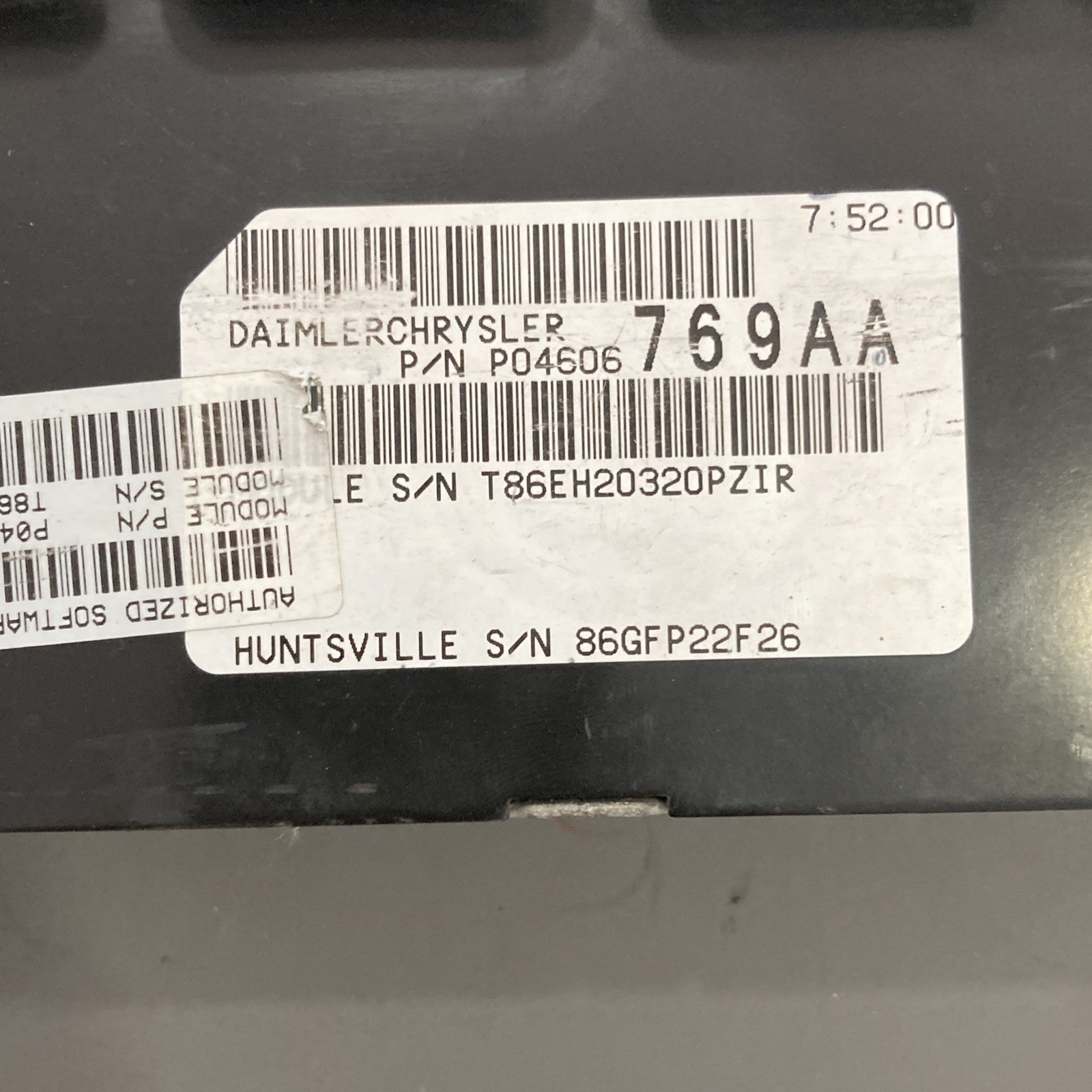2003-2004 Chrysler Concord 2.7L ECU/ECM P04606769AA *VIN PROGRAMMED* (B)