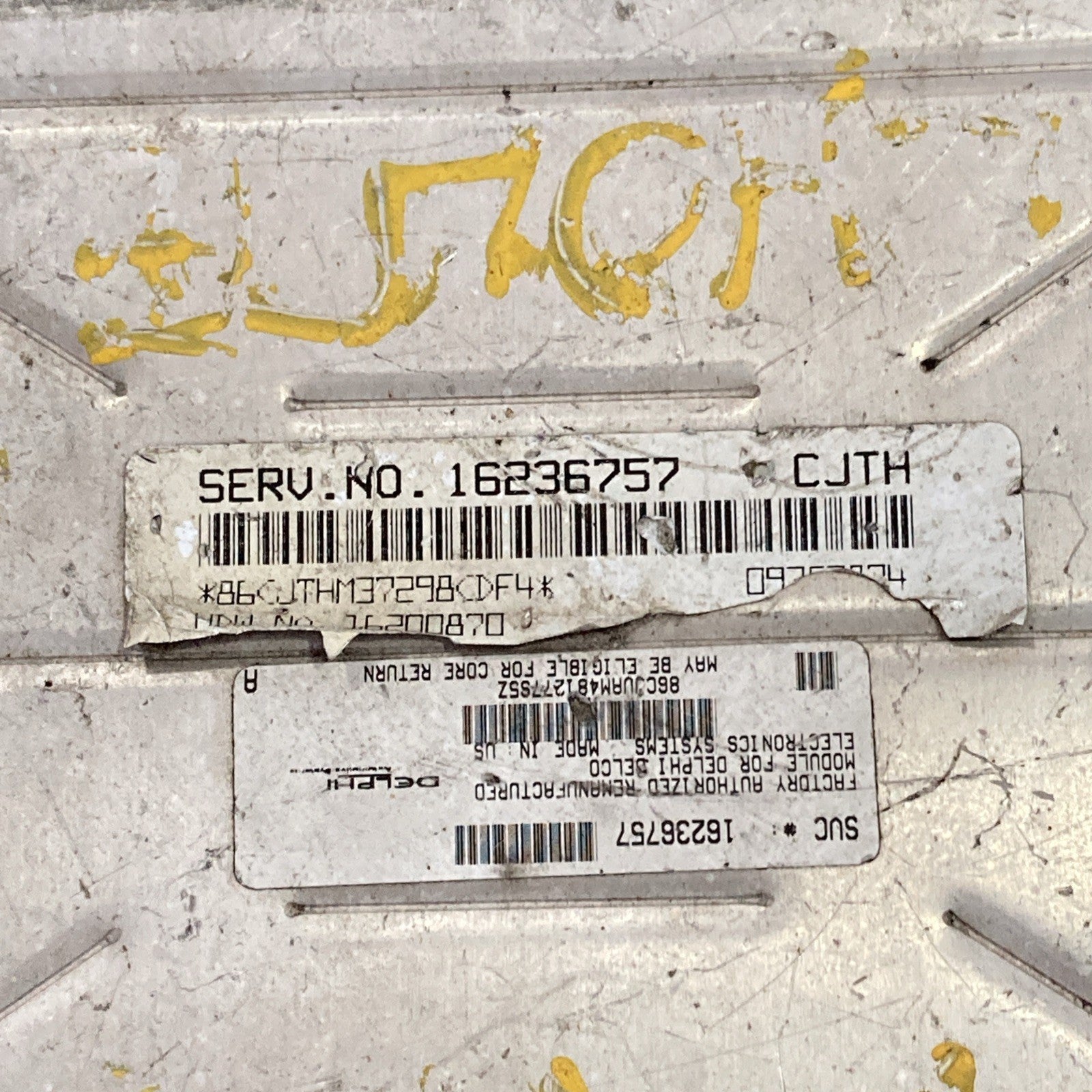 1998 Buick Skylark 3.1L Engine Control Module 16236757