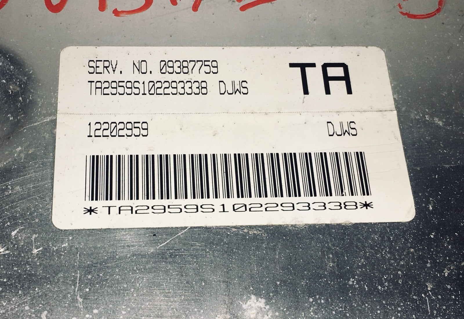 2001 2002 Daewoo Nubira ECU 12202959