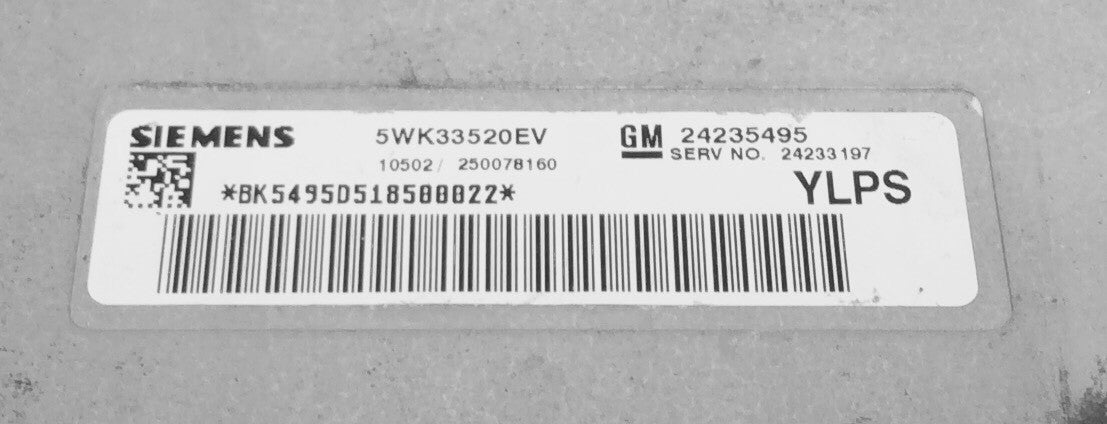 2006 Cadillac TCU 5WK33520EV / 24235495