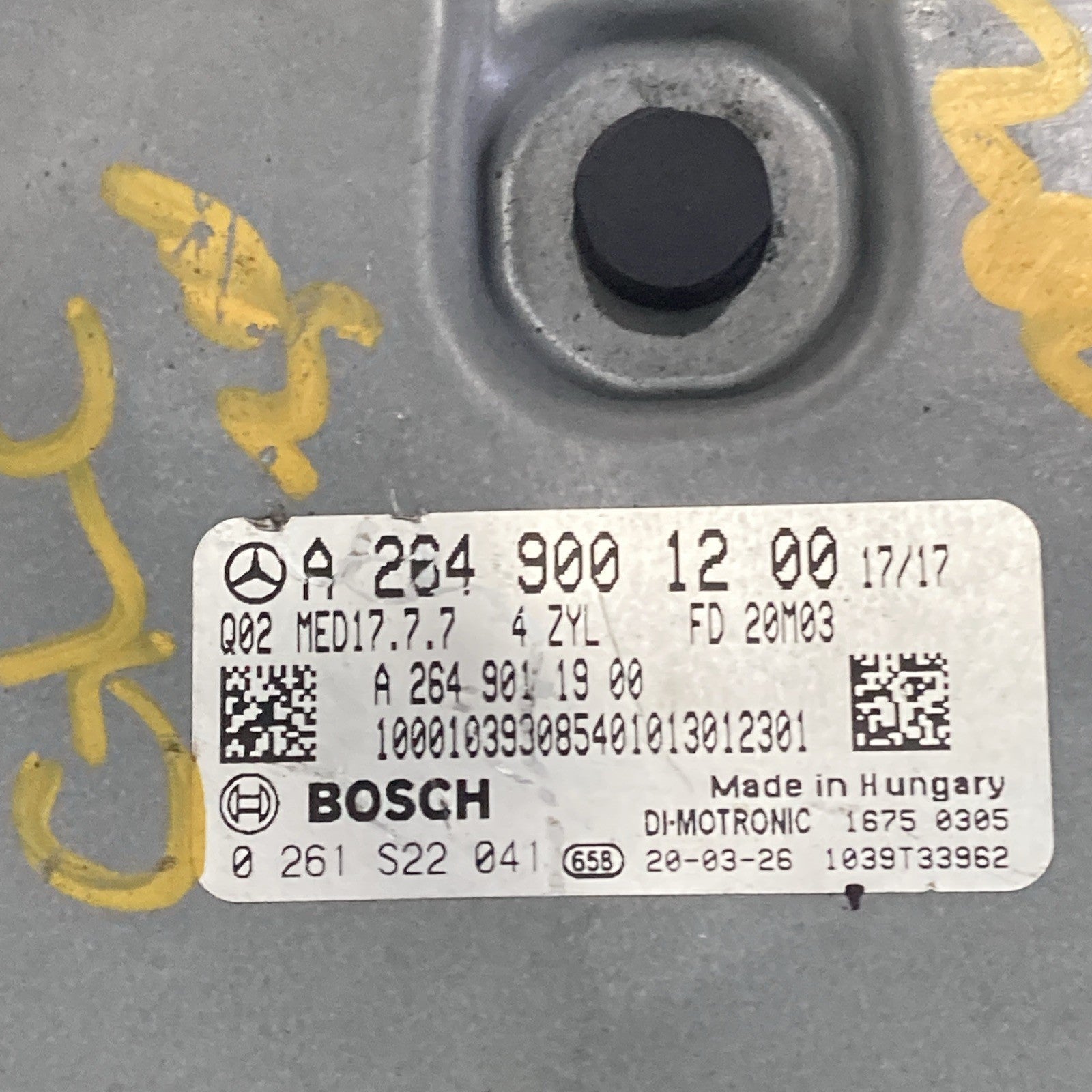 2020-2021 Mercedes-Benz C300 ECU/ECM A 264 900 12 00 (B)