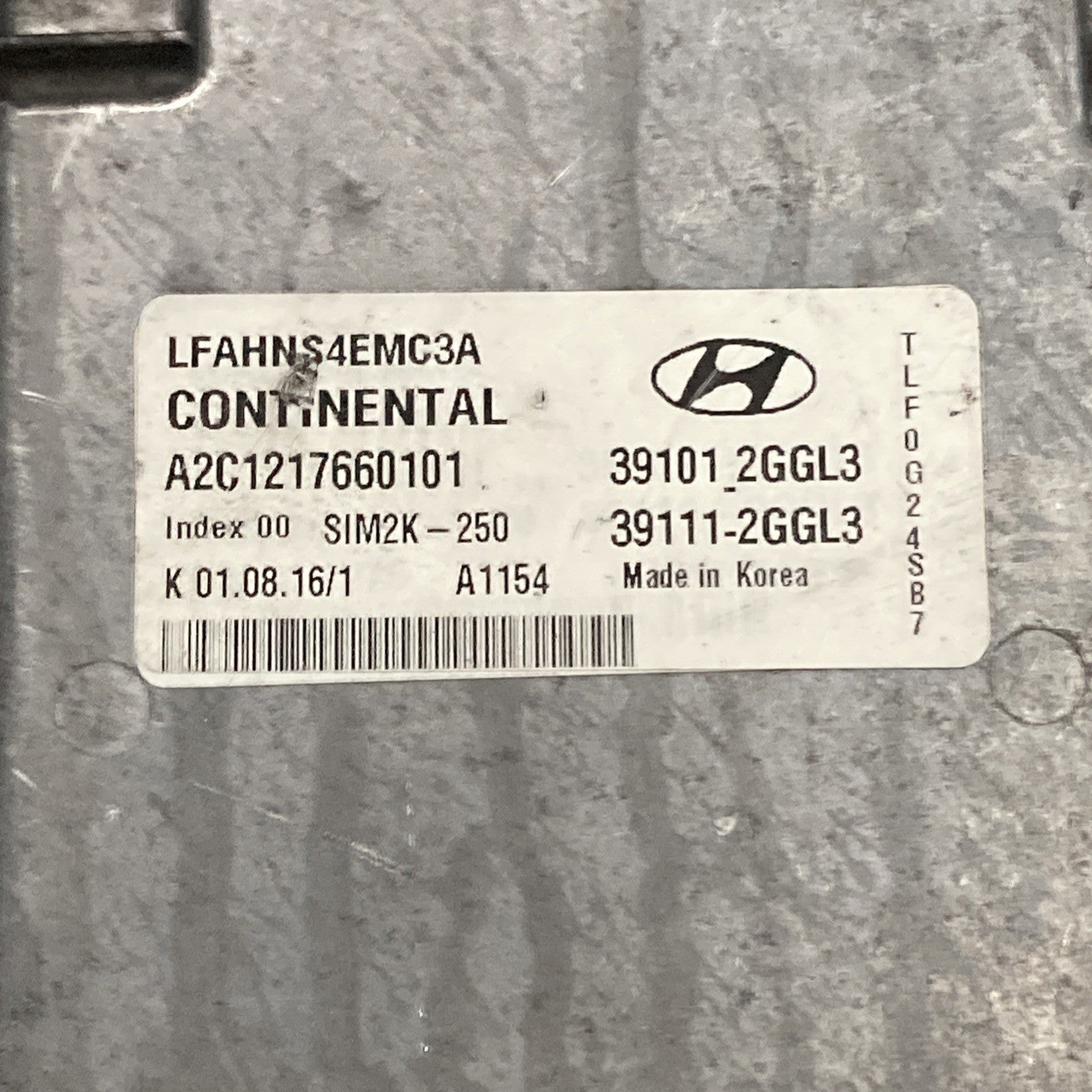 2015 2017 Hyundai Sonata ECU/ECM 39101-2GGL3