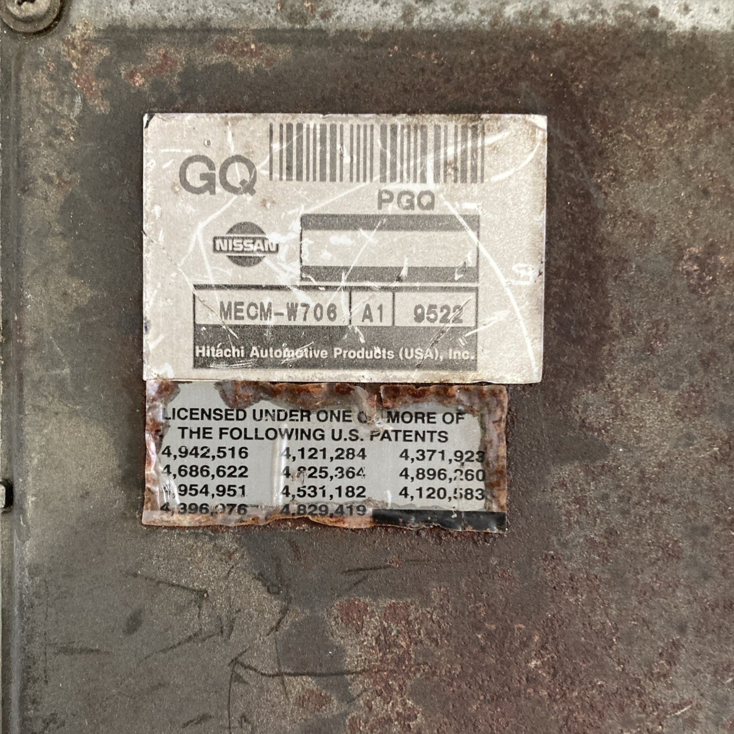 2000 Nissan Frontier 3.3L ECU/ECM MECM-W706