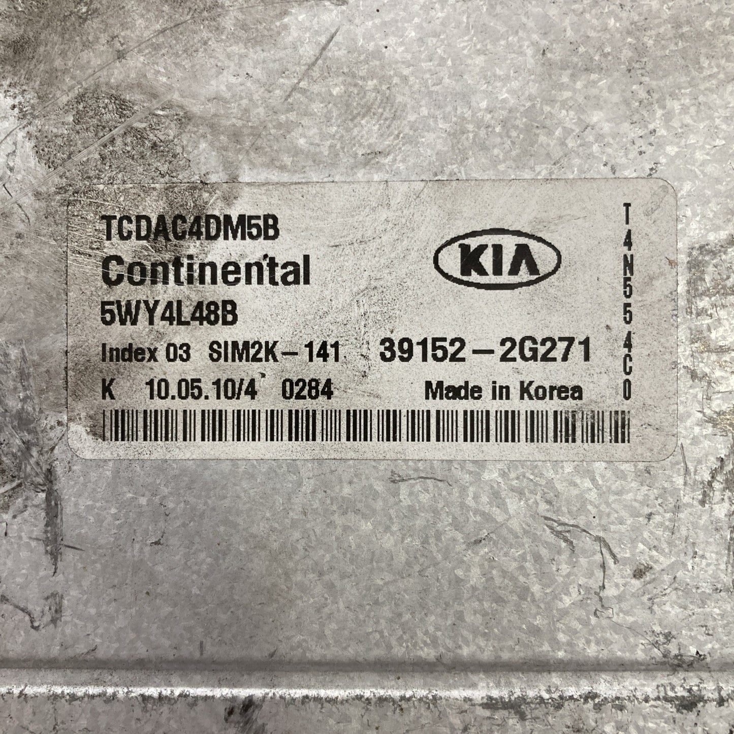 2010 Kia Forte ECU/ECM 39152-2G271