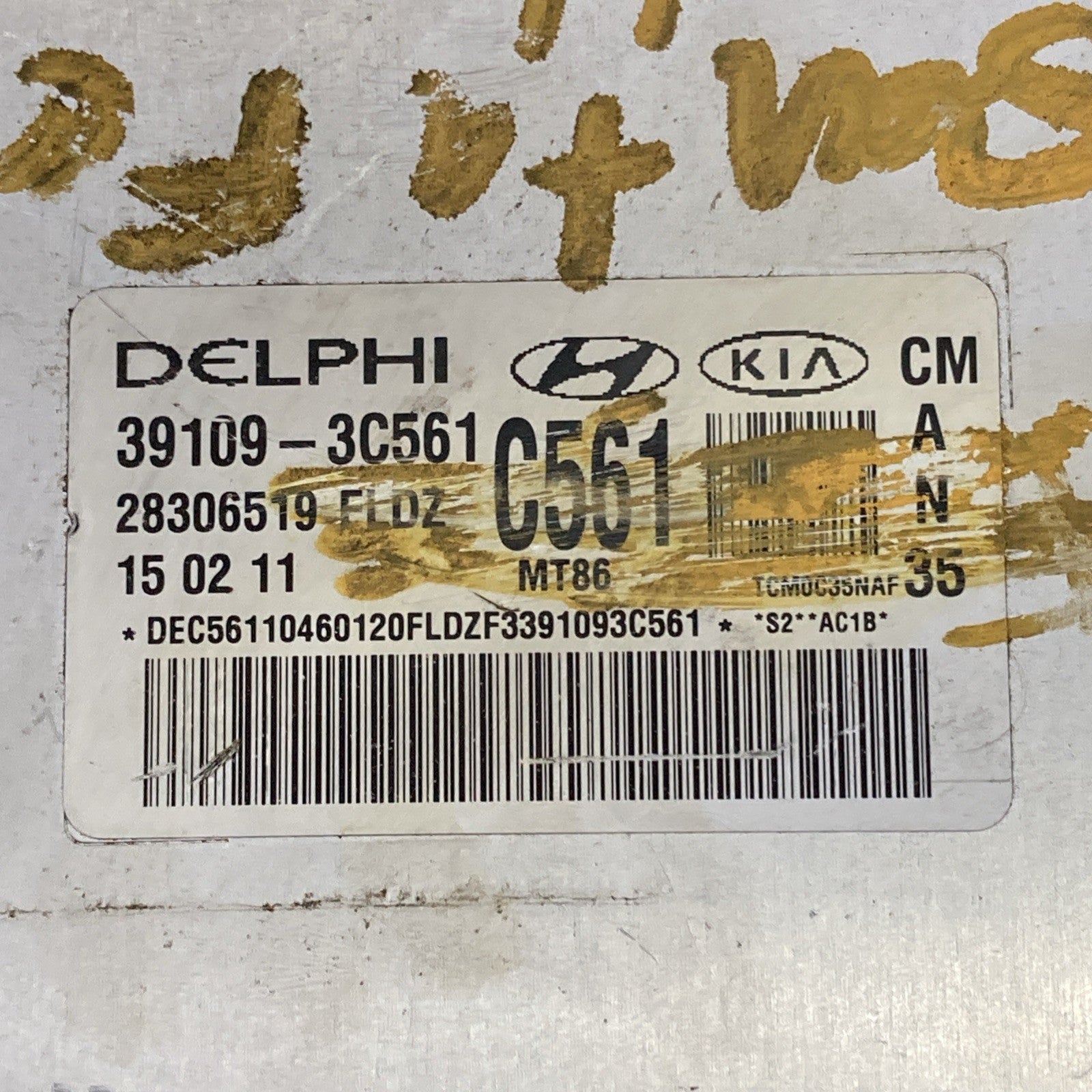 2010-2013 Hyundai Santa Fe 3.5L Engine Control Module 39109-3C561