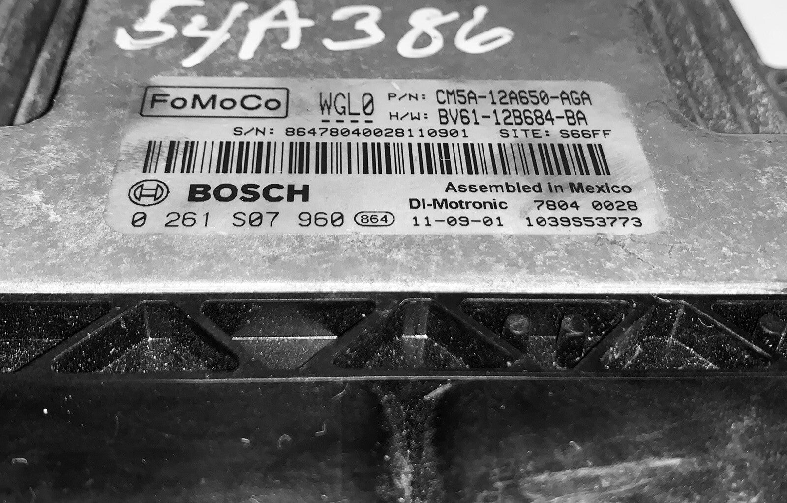 2012 Ford Focus ECU CM5A-12A650-AGA