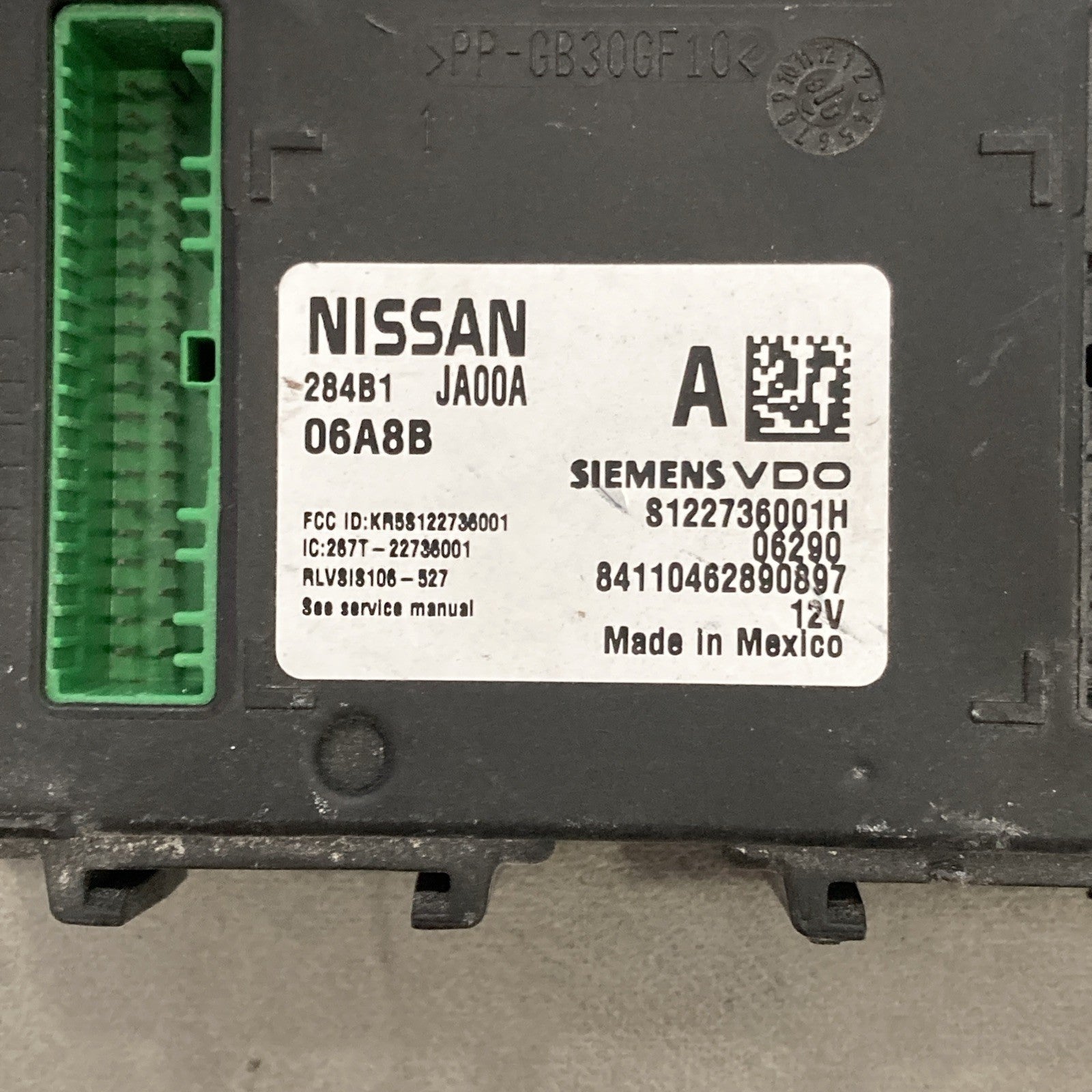 2007-2008 Nissan Altima Body Control Module 284B1 JA00A