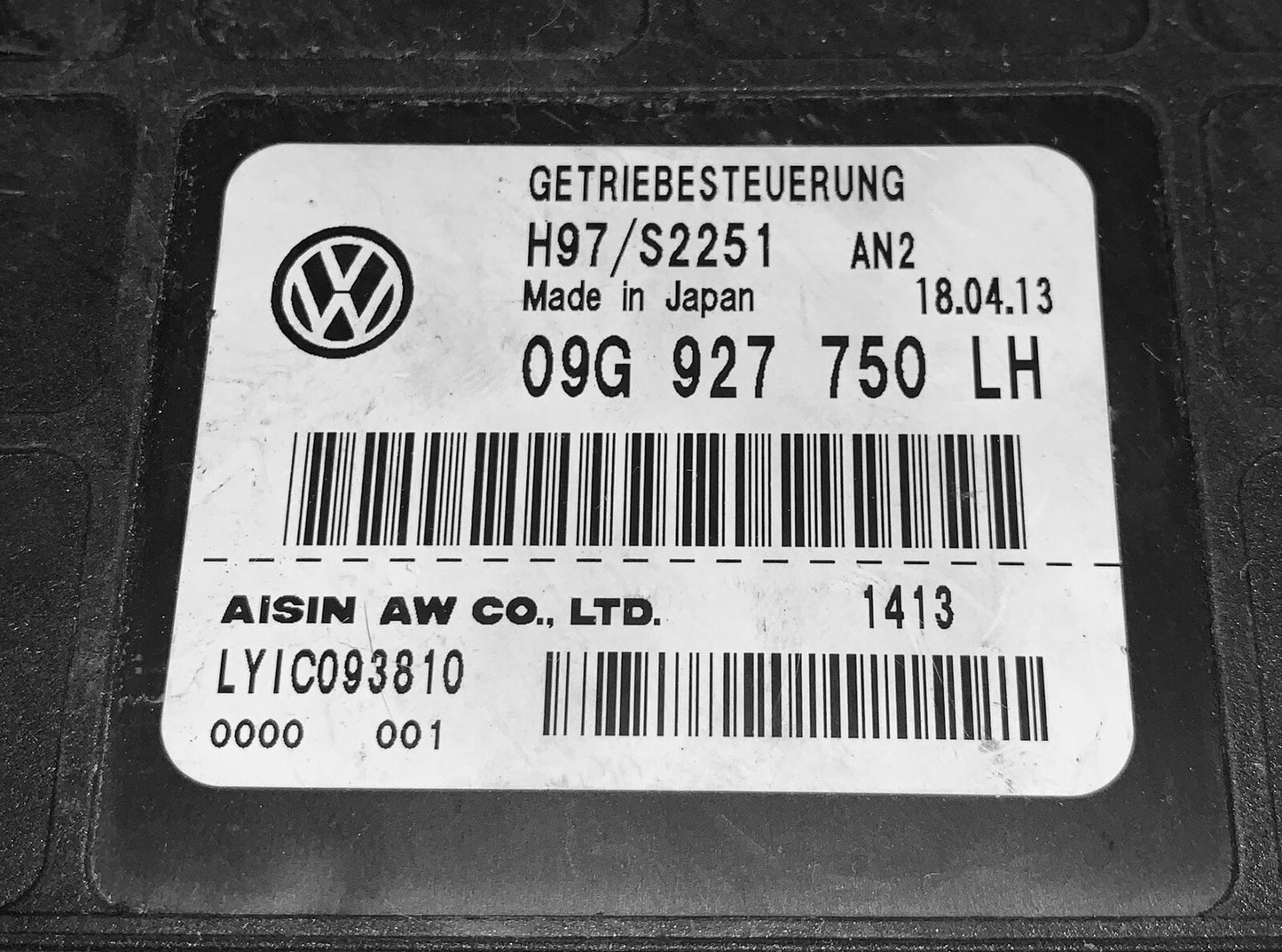 2012-2014 Volkswagen Passat ECM 09G 927 750 LH