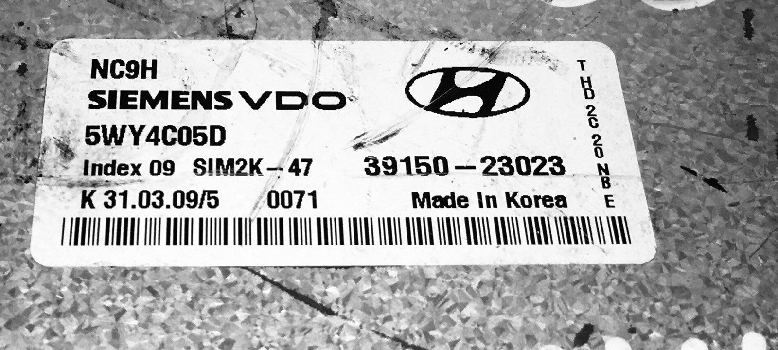 2007-2010 Hyundai Elantra ECU 39150-23023