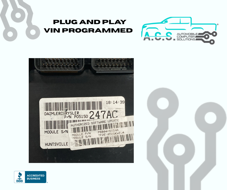 2008 Dodge Charger 3.5L ECU/ECM P05150247AC *VIN PROGRAMMED*