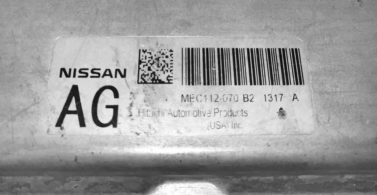 2011 Nissan Altima ECU MEC112-070 B2