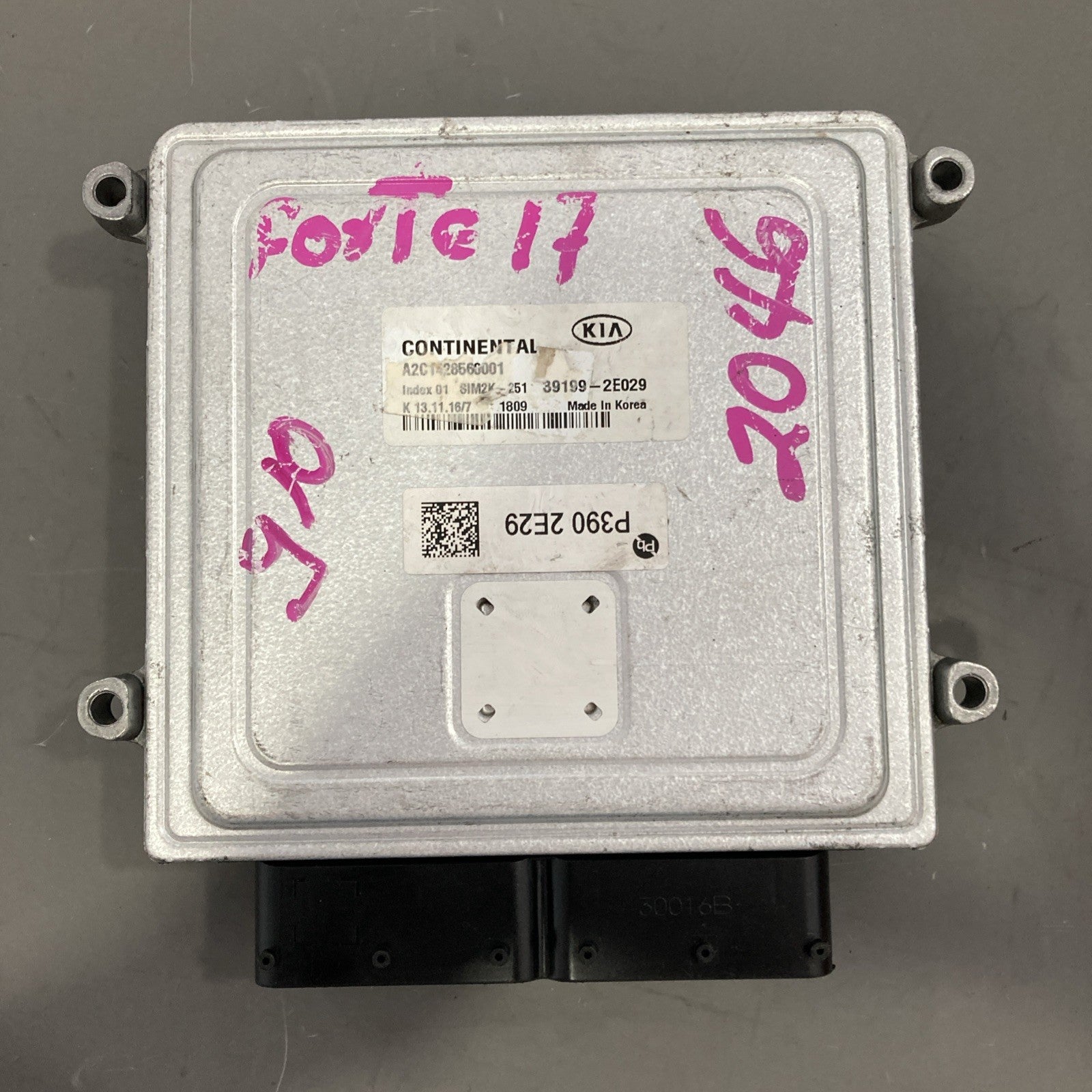 2017-2018 Kia Forte 2.0L  ECU/ECM 39199-2E029