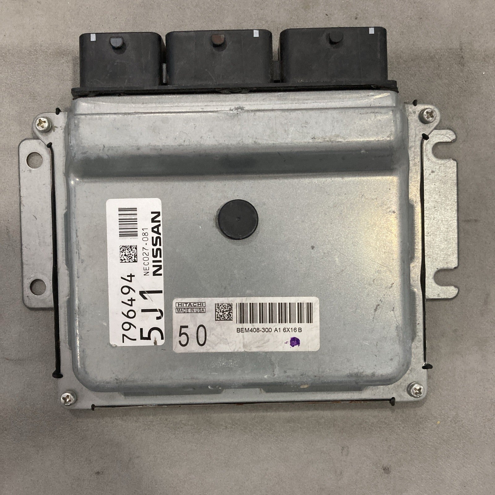 2016-2017 Nissan Altima ECU/ECM BEM408-300 A1 NEC027-081