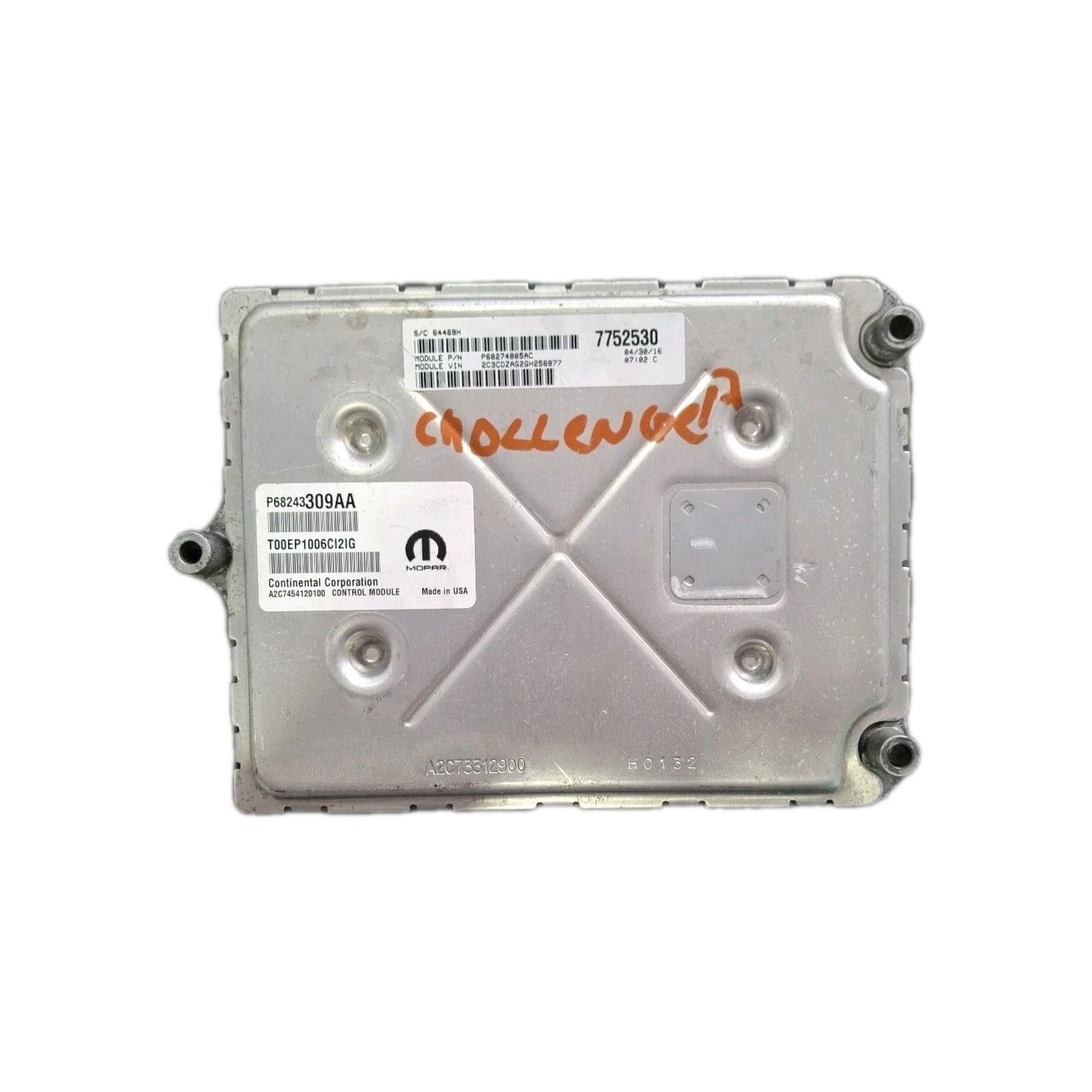 2016 Dodge Charger 3.6L ECU/ECM P68243309AA *VIN PROGRAMMED*