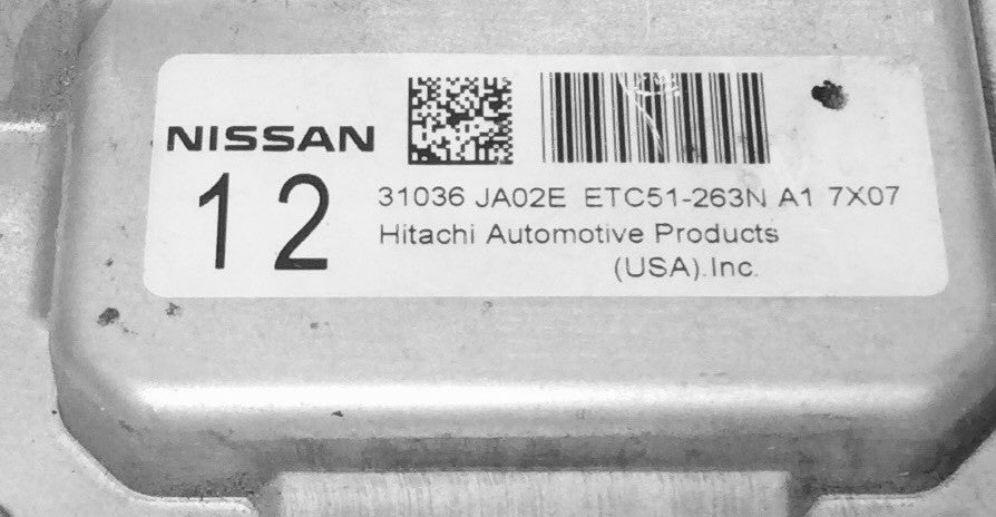 2007 2008 Nissan Altima TCU 31036 JA02E ETC51-263N A1