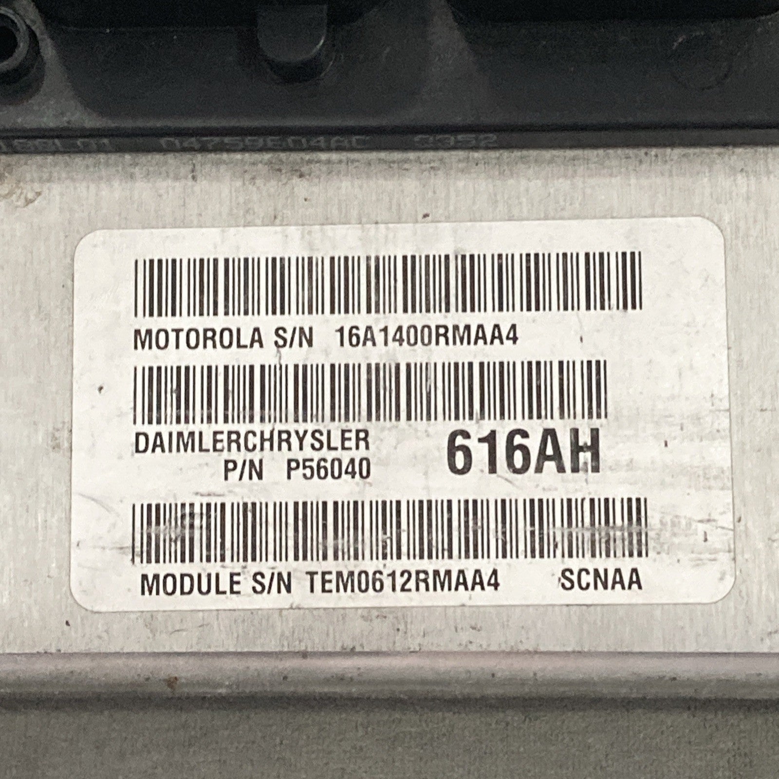 2002 Dodge Durango 4.7L ECU/ECM P56040616AH