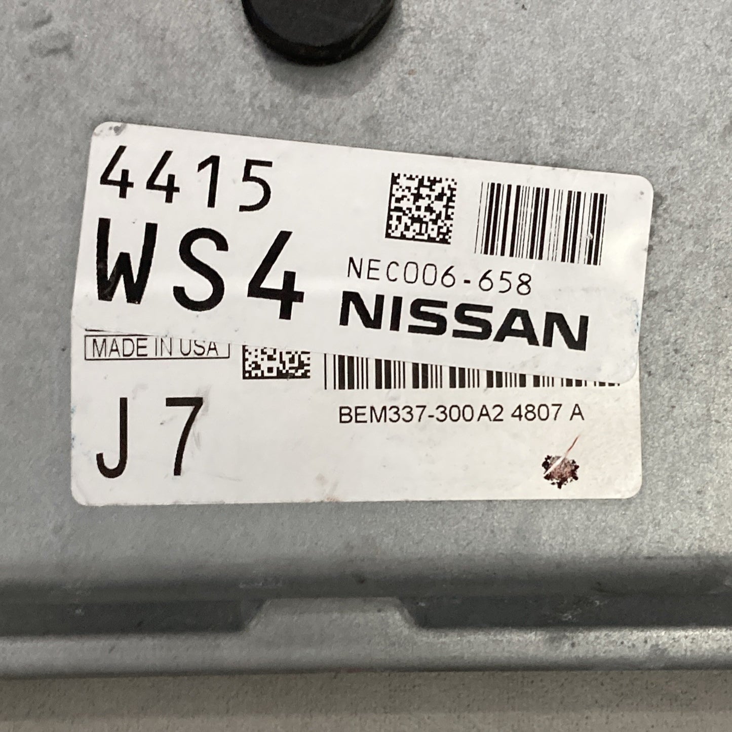 2013-2014 Nissan NV200 ECU/ECM BEM337-300 A2 | NEC006-658