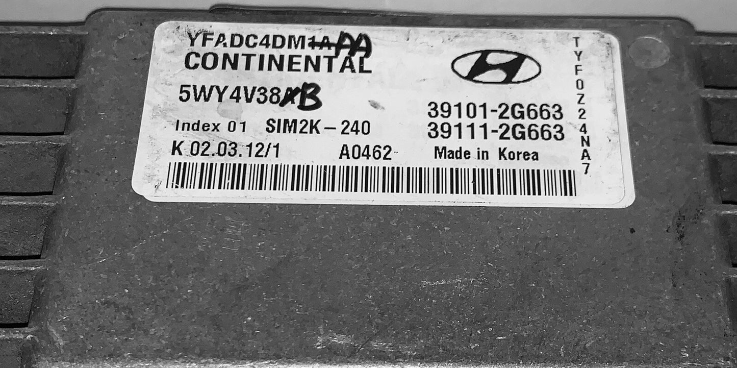 2011-2014 Hyundai Sonata ECU 39101-2G663