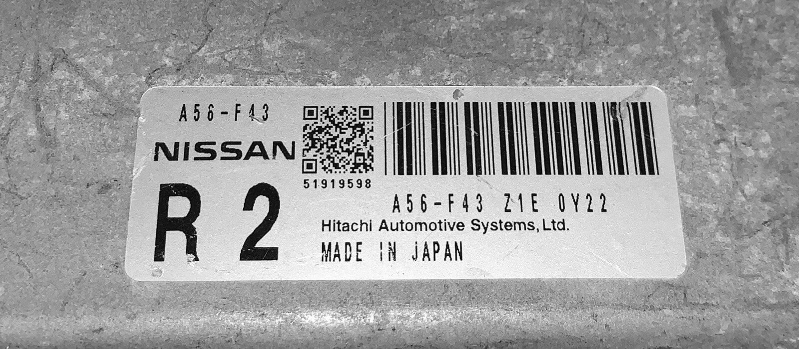 2011 Nissan Maxima ECU A56-F43 Z1E