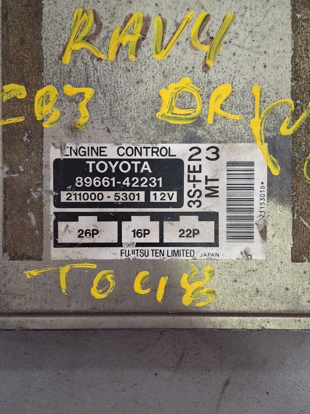 89661-42231 | 1996-1997 Toyota Rav 4 ECU/ECM