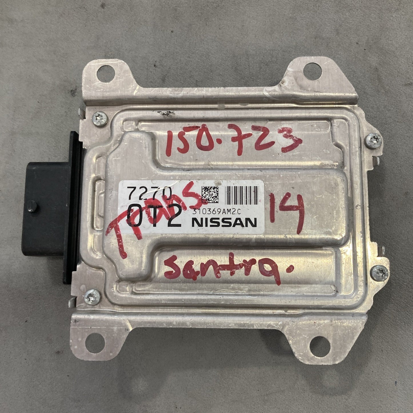 2014-2016 Nissan Sentra Transmission Control Module 310F6 3BE0A