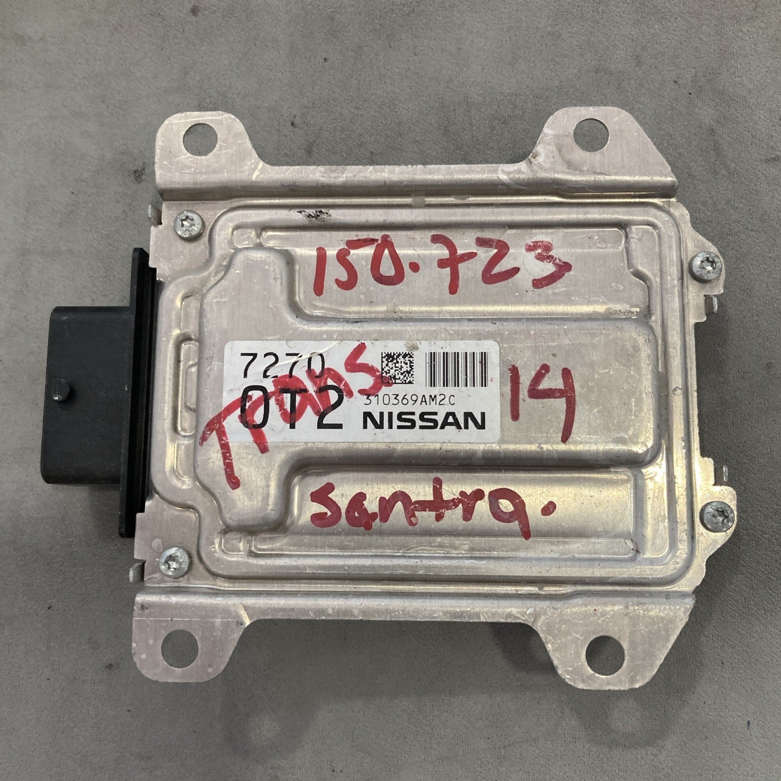 2014-2016 Nissan Sentra Transmission Control Module 310F6 3BE0A