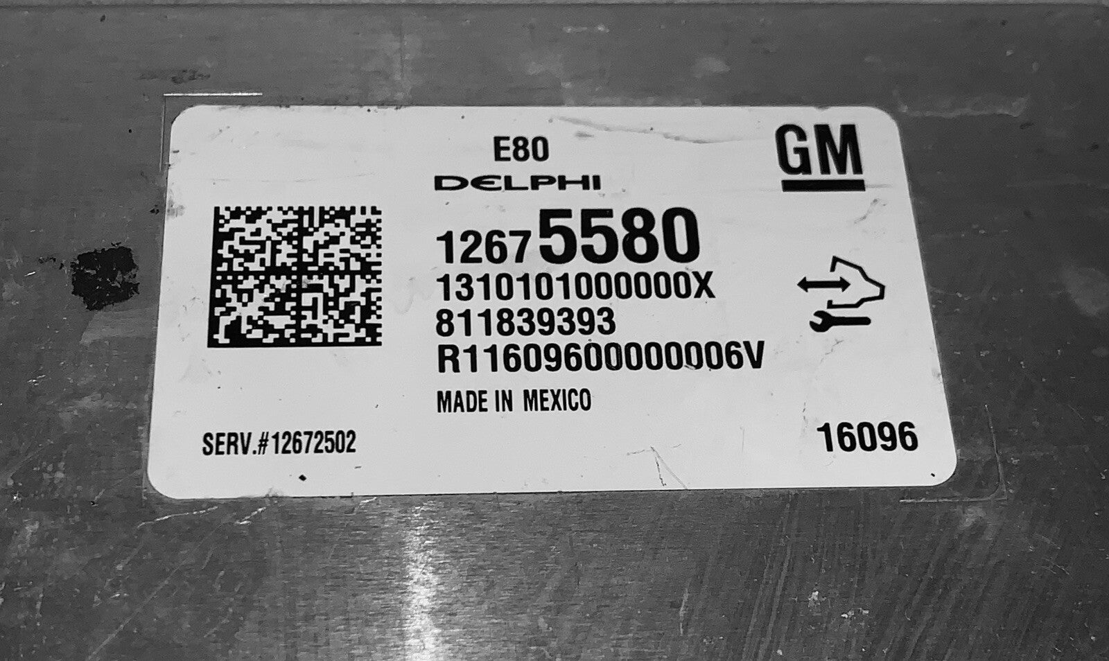 2016 Chevrolet Malibu ECU 12675580 