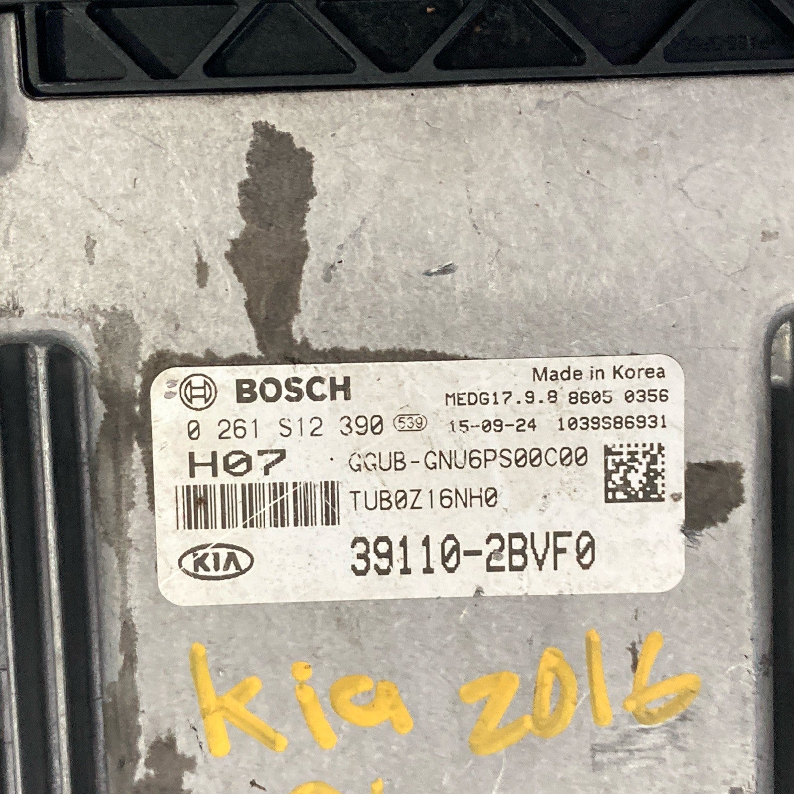 2016-2017 Kia Rio 1.6L Engine Control Module 39110-2BVF0