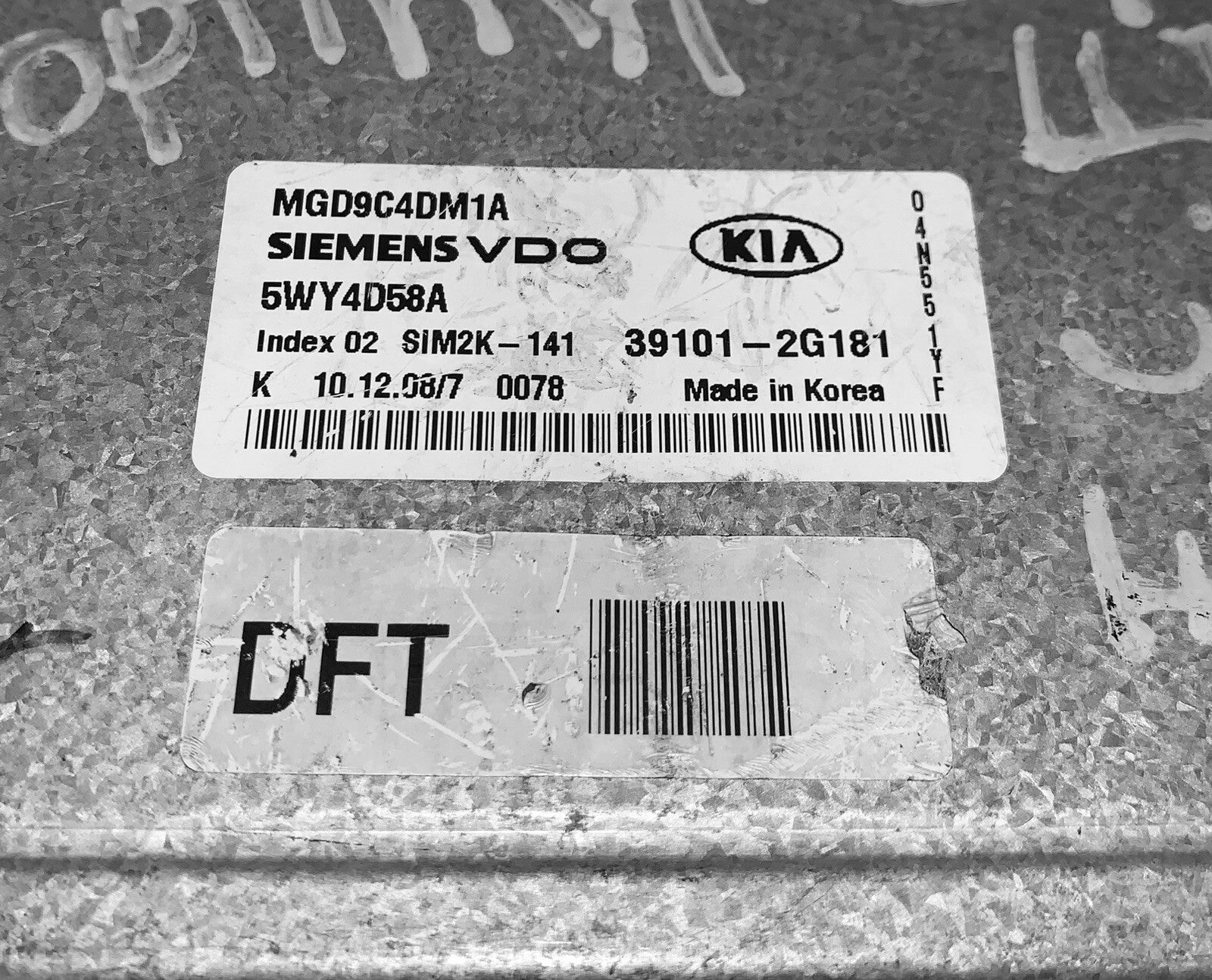 2009 2010 Kia Optima ECU 39101-2G181