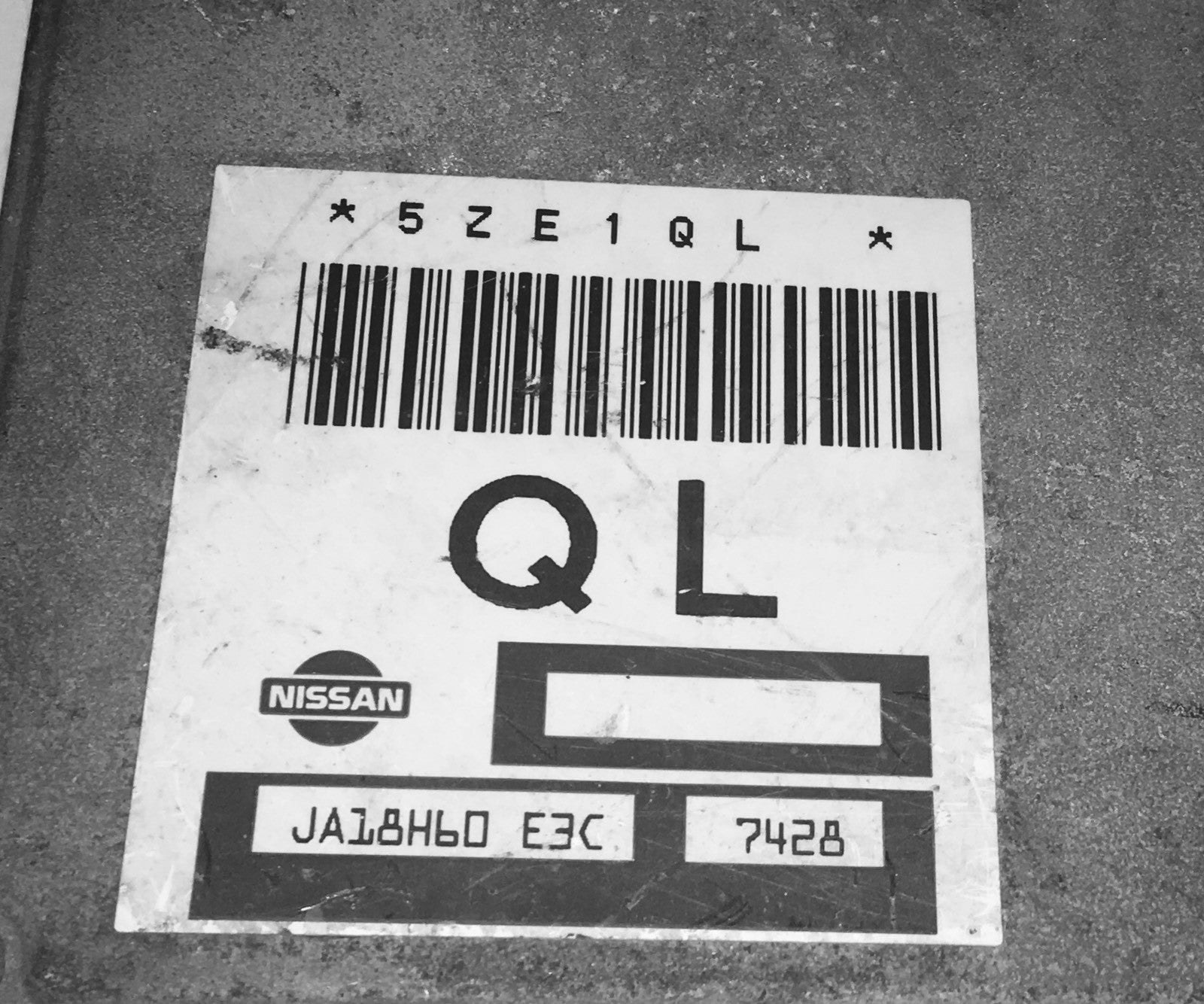 1997 Nissan Altima ECU JA18H60 E3C 