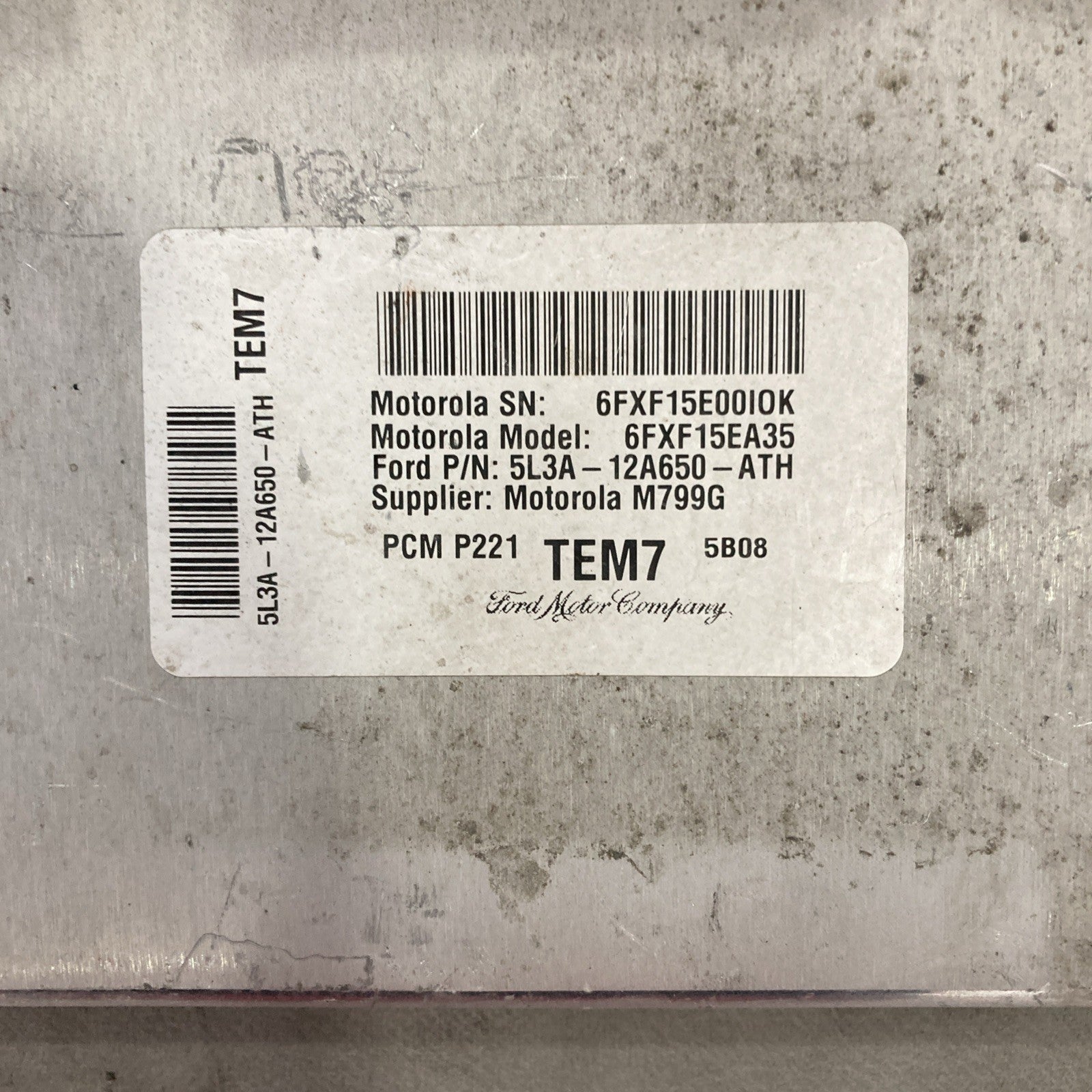 2005 Ford F150 ECU/ECM 5L3A-12A650-ATH