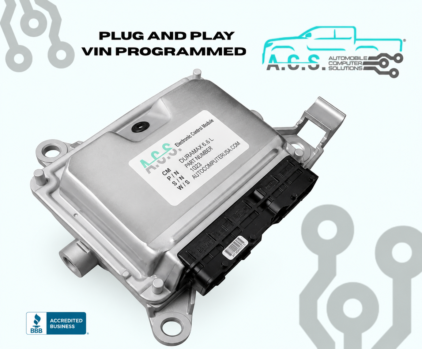 97303751 2004 Chevrolet Silverado 6.6L Plug & Play Fuel Injection FICM | 0281011134