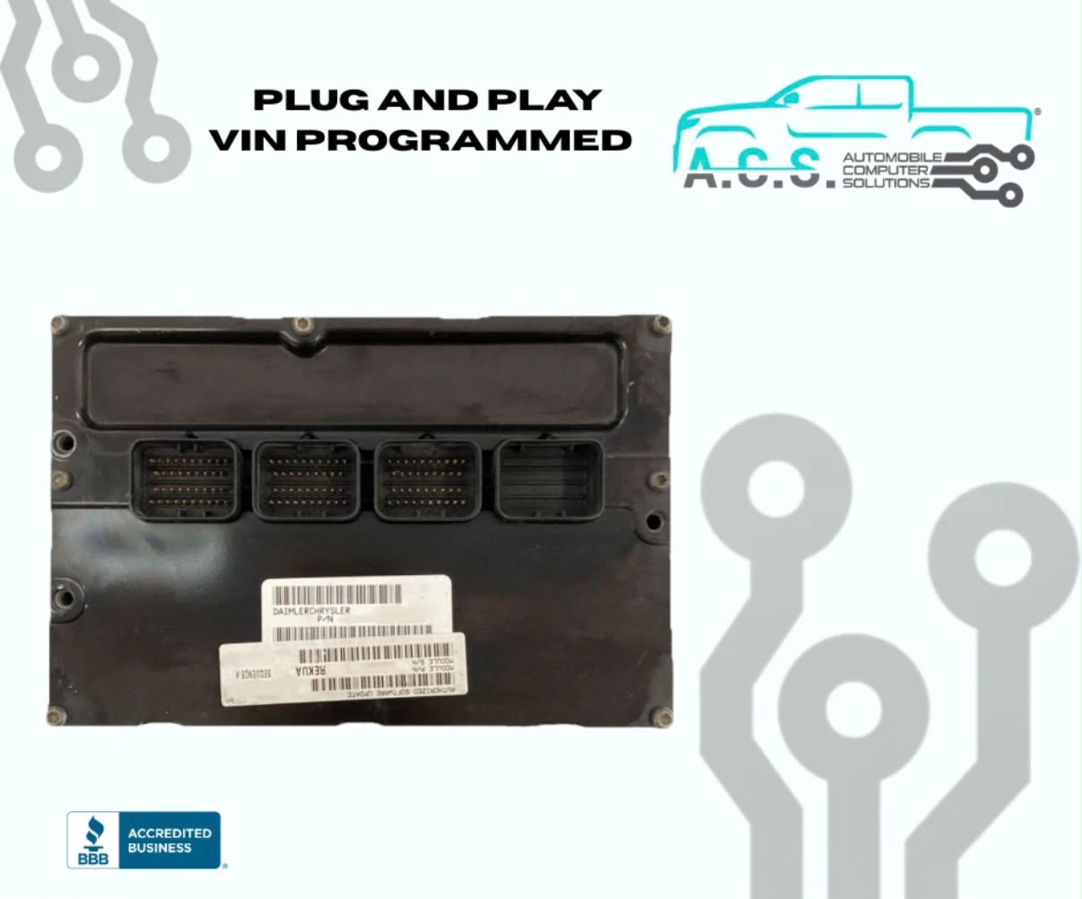 56029079AC | 2005 Dodge Dakota PCM 4.7L ECM Engine Computer ECU Programmed Plug&Play
